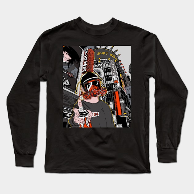 artsy Long Sleeve T-Shirt by llllleed